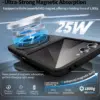 Cityhoesje-Backcover-Magnetic-MagSafe Ring Armor-Geschikt voor Samsung-Z Flip 8-Zwart - Thumbnail Image 5
