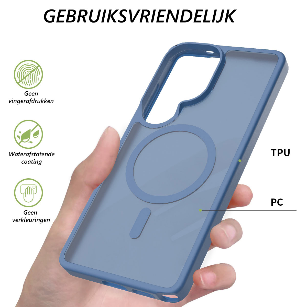 Solidenz FrostMag Samsung Galaxy S26 Ultra hoesje – Blauw - Afbeelding 2