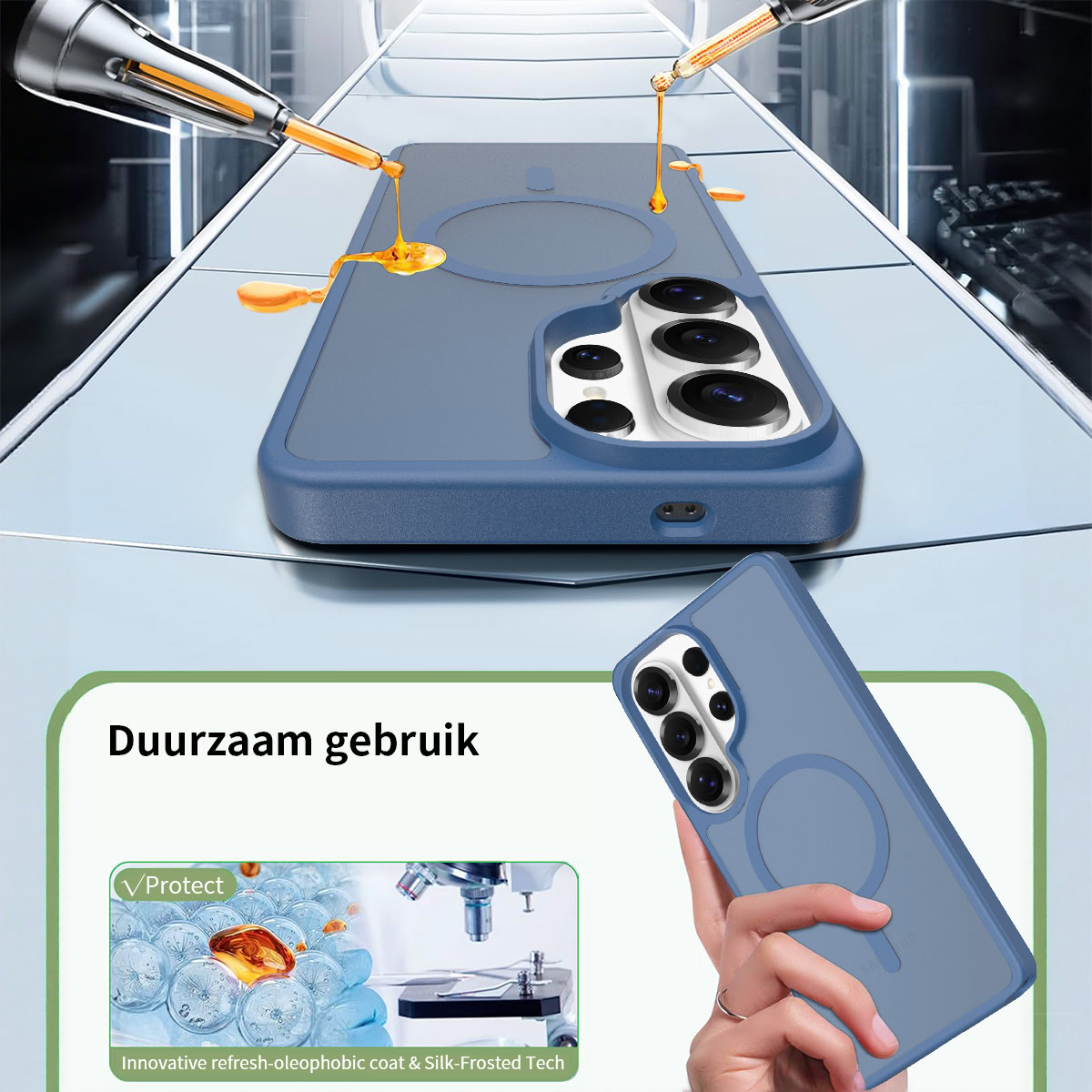 Solidenz FrostMag Samsung Galaxy S26 Ultra hoesje – Blauw - Afbeelding 5