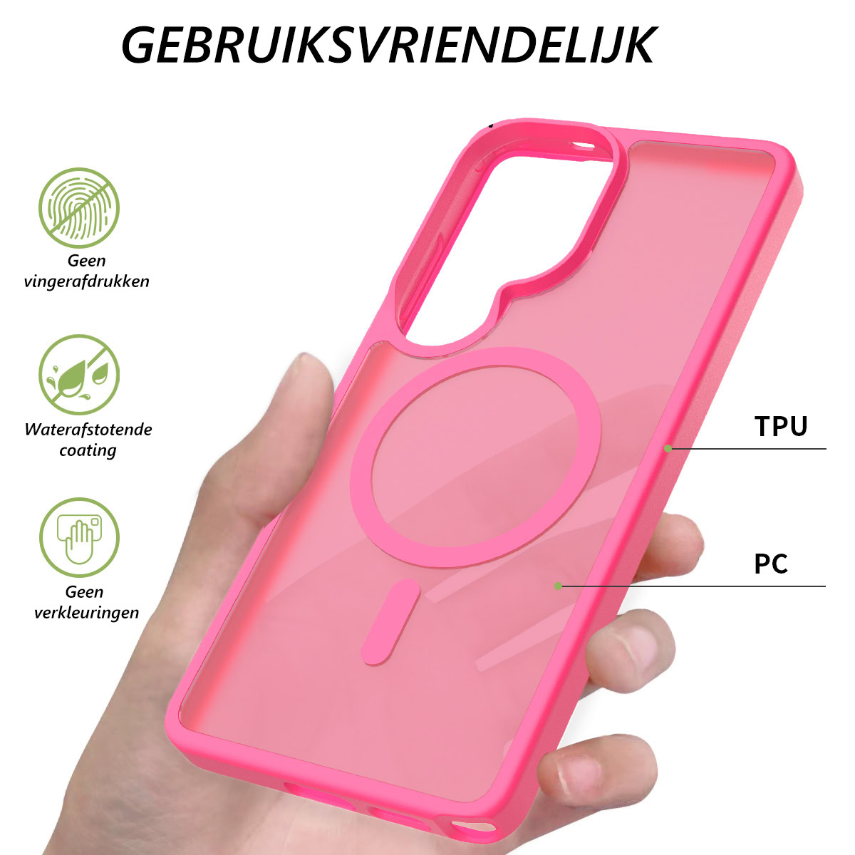 Solidenz FrostMag Samsung Galaxy S26 Ultra hoesje – Roze - Afbeelding 2