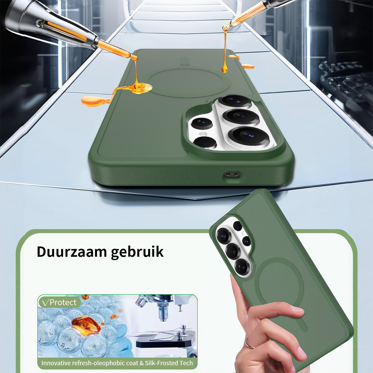 Solidenz FrostMag Samsung Galaxy S26 Ultra hoesje – Groen - Afbeelding 4