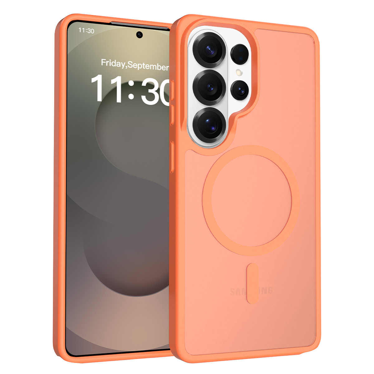 Solidenz FrostMag Samsung Galaxy S26 Ultra hoesje – Oranje - Afbeelding 1