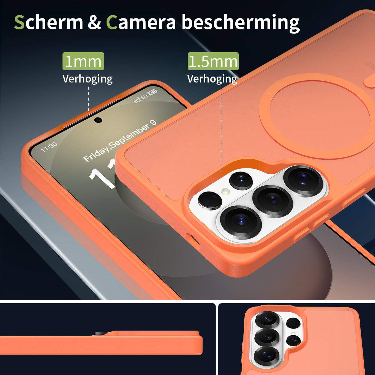 Solidenz FrostMag Samsung Galaxy S26 Ultra hoesje – Oranje - Afbeelding 3