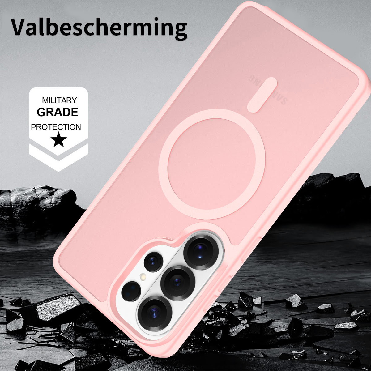 Solidenz FrostMag Samsung Galaxy S26 Ultra hoesje – Lichtroze - Afbeelding 5