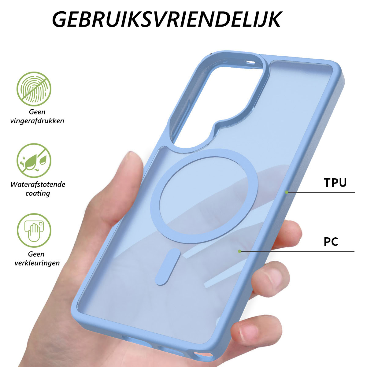 Solidenz FrostMag Samsung Galaxy S26 Ultra hoesje – LichtBlauw - Afbeelding 2
