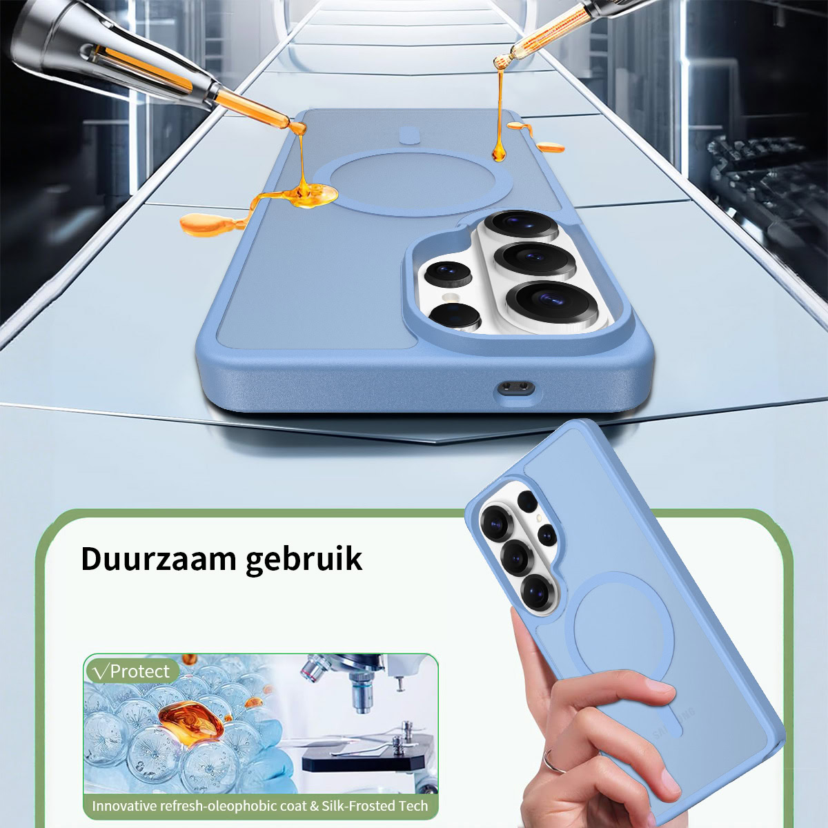 Solidenz FrostMag Samsung Galaxy S26 Ultra hoesje – LichtBlauw - Afbeelding 5