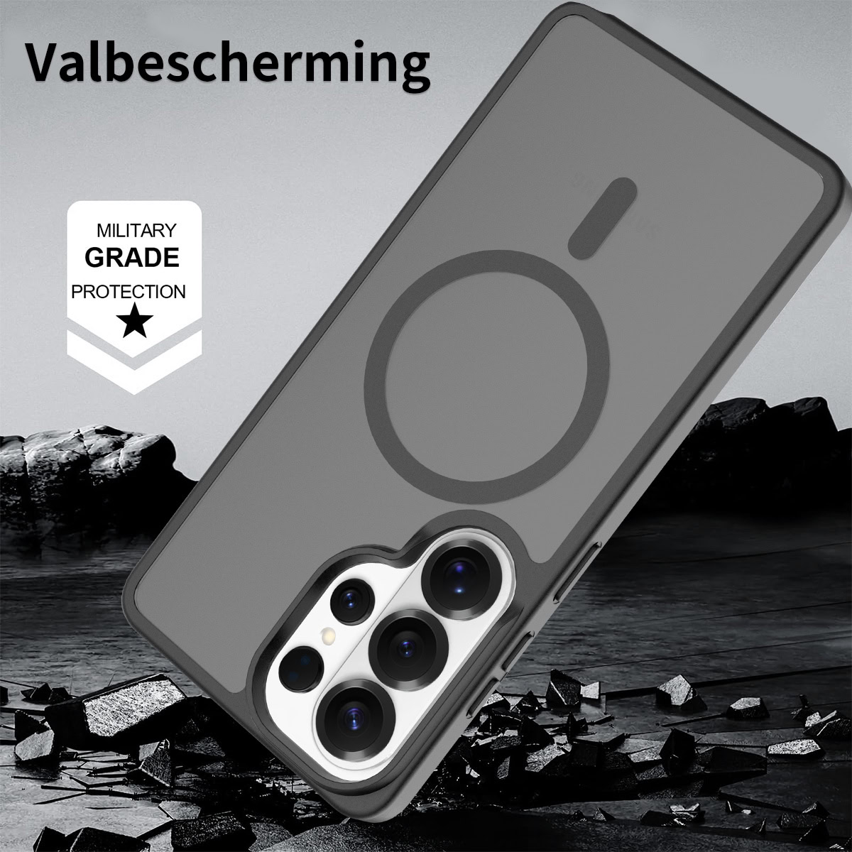Solidenz FrostMag Samsung Galaxy S26 Ultra hoesje – Zwart - Afbeelding 6