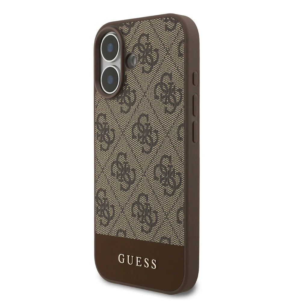 Guess - Backcover - iPhone 17 – 4G Bottom Stripe – Bruin - Afbeelding 2