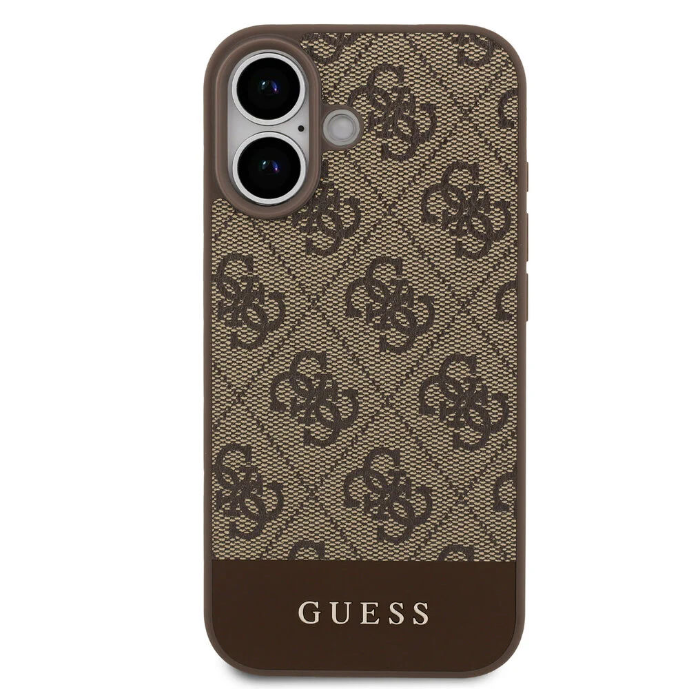 Guess - Backcover - iPhone 17 – 4G Bottom Stripe – Bruin - Afbeelding 3