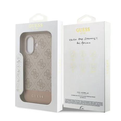 Guess - Backcover - iPhone 17 – 4G Bottom Stripe – Roze - Afbeelding 8