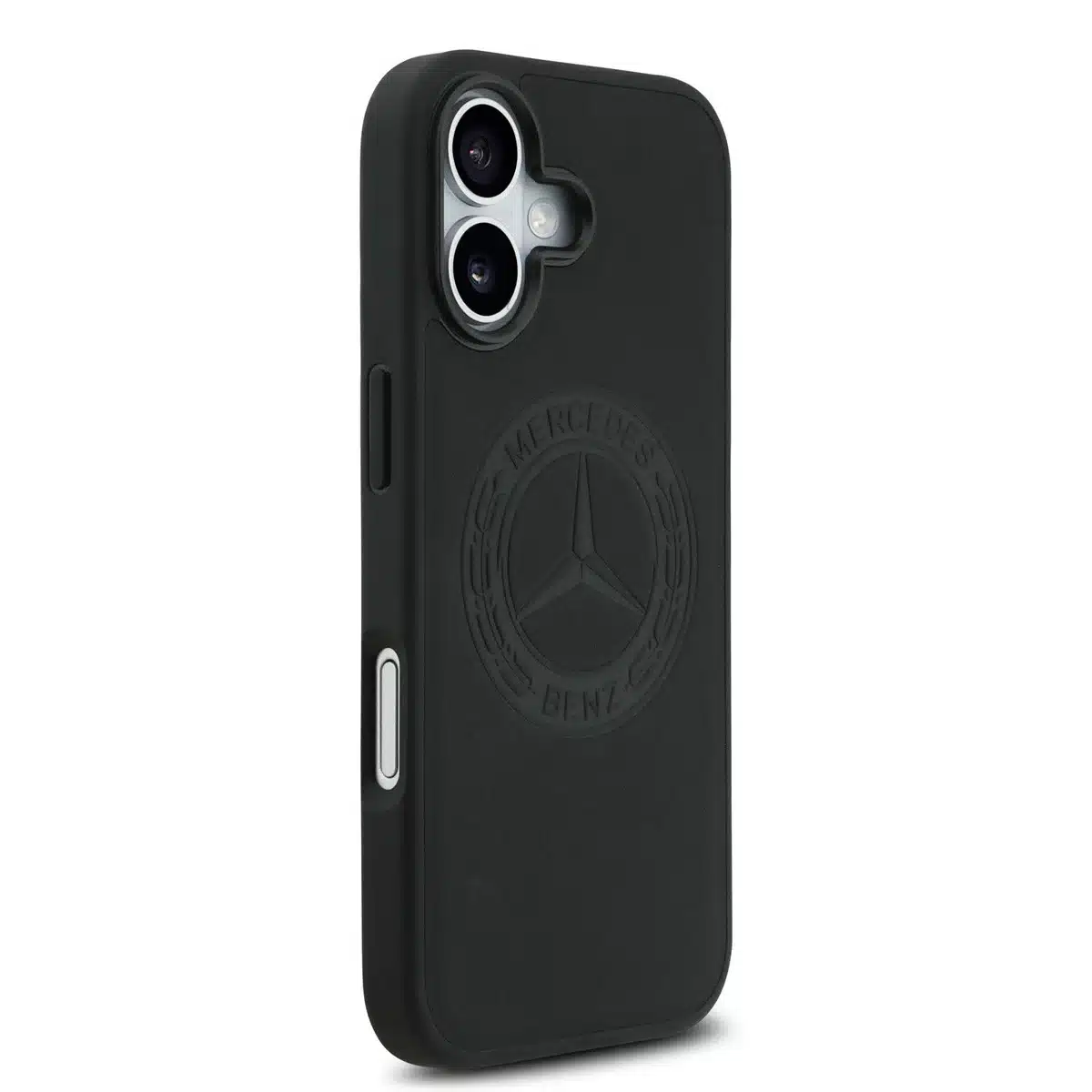 Mercedes-Benz - Backcover - iPhone 17 Backcove - Genuine Leather - MagSafe - Vintage Logo – Zwart - Afbeelding 4