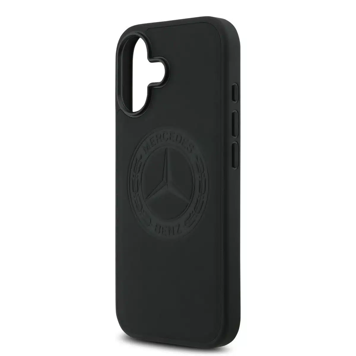 Mercedes-Benz - Backcover - iPhone 17 Backcove - Genuine Leather - MagSafe - Vintage Logo – Zwart - Afbeelding 5