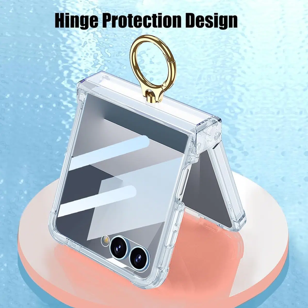 Cityhoesje-Backcover-Geschikt voor Samsung Z Flip 8-MagSafe-Transparant - Afbeelding 2