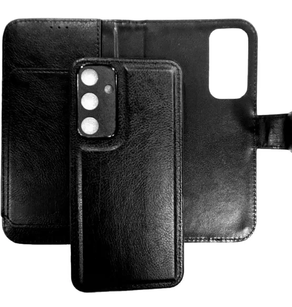 Cityhoesje-Bookcase 2-in-1-Geschikt voor Samsung Galaxy A27-Zwart - Afbeelding 1