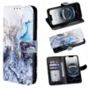 Casemania Samsung A57-37-Bookcase- Marmer Blauw-1-Cityhoesje.nl