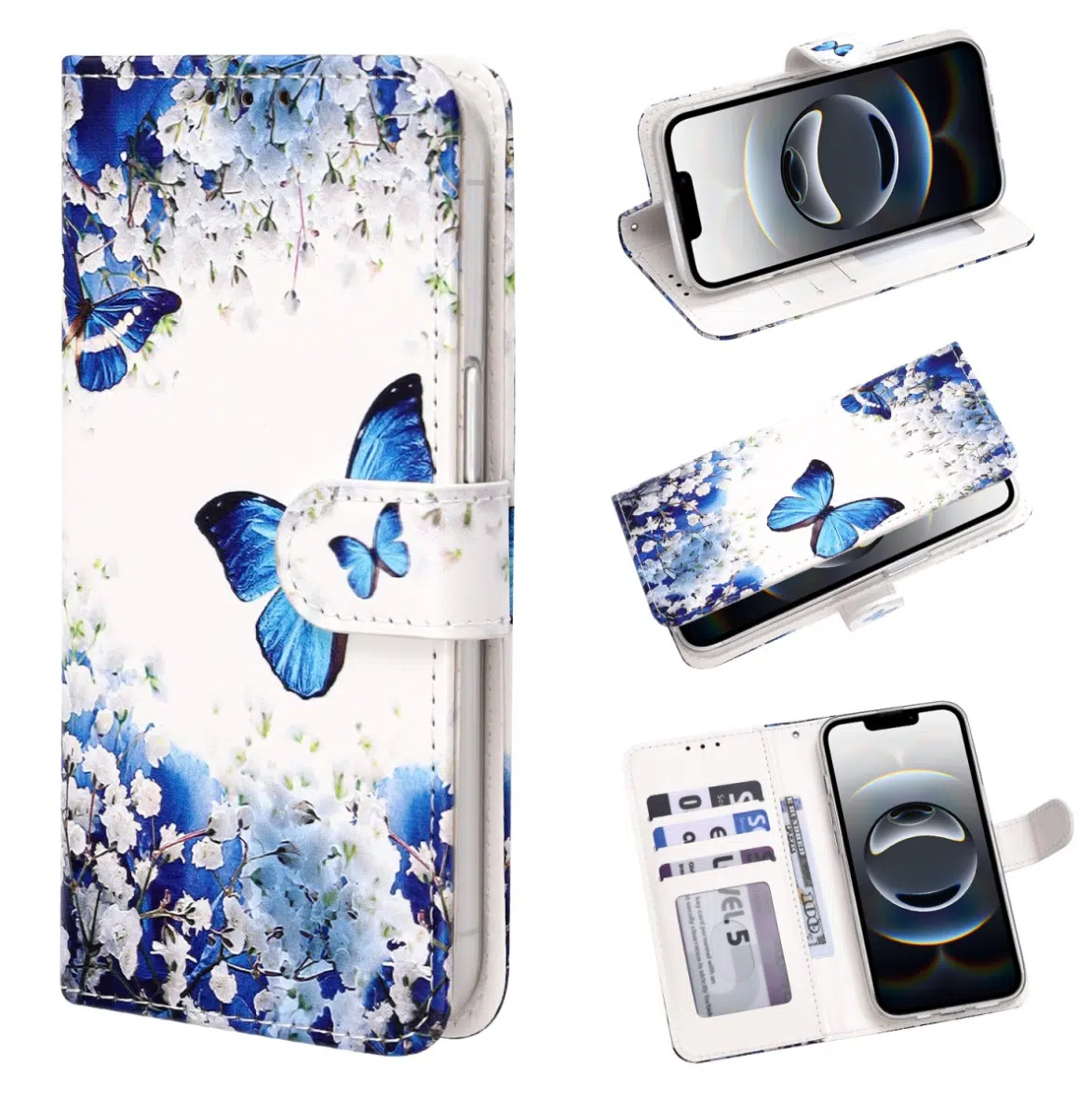 Casemania Samsung A57-37-Bookcase- Vlider Blauw-1-Cityhoesje.nl