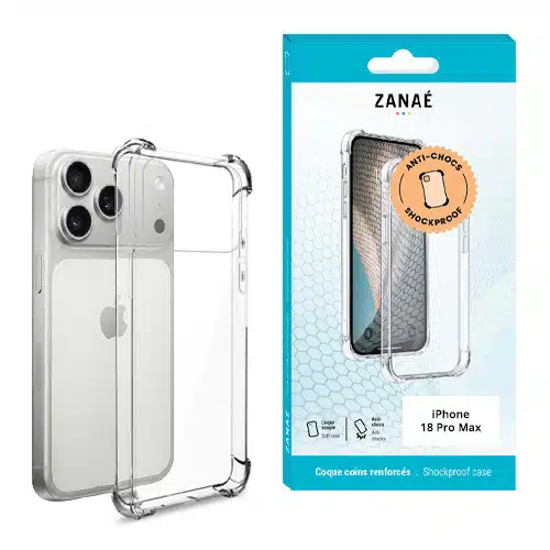 Zanaé-Backcover-iPhone 18 Pro Max-17 Pro Max-Schokabsorberend TPU-Transparant - Afbeelding 4