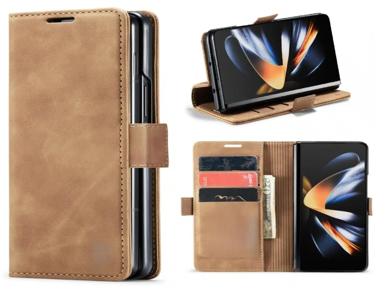 Cityhoesje - Bookcase - Luxe Wallet - iPhone Duo - Bruin - Afbeelding 1