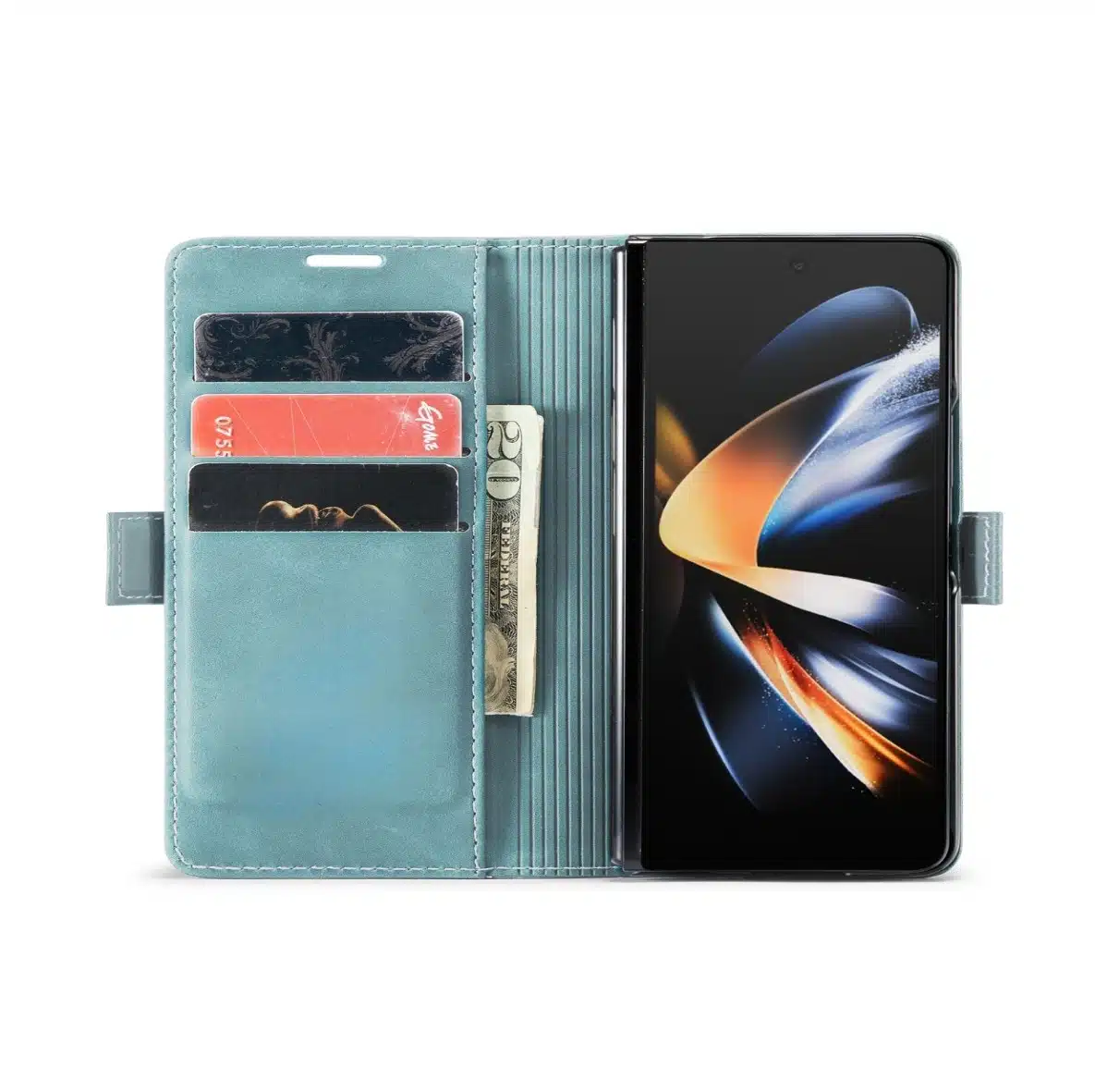 Cityhoesje - Bookcase - Luxe Wallet - iPhone Duo - LichtBlauw - Afbeelding 2