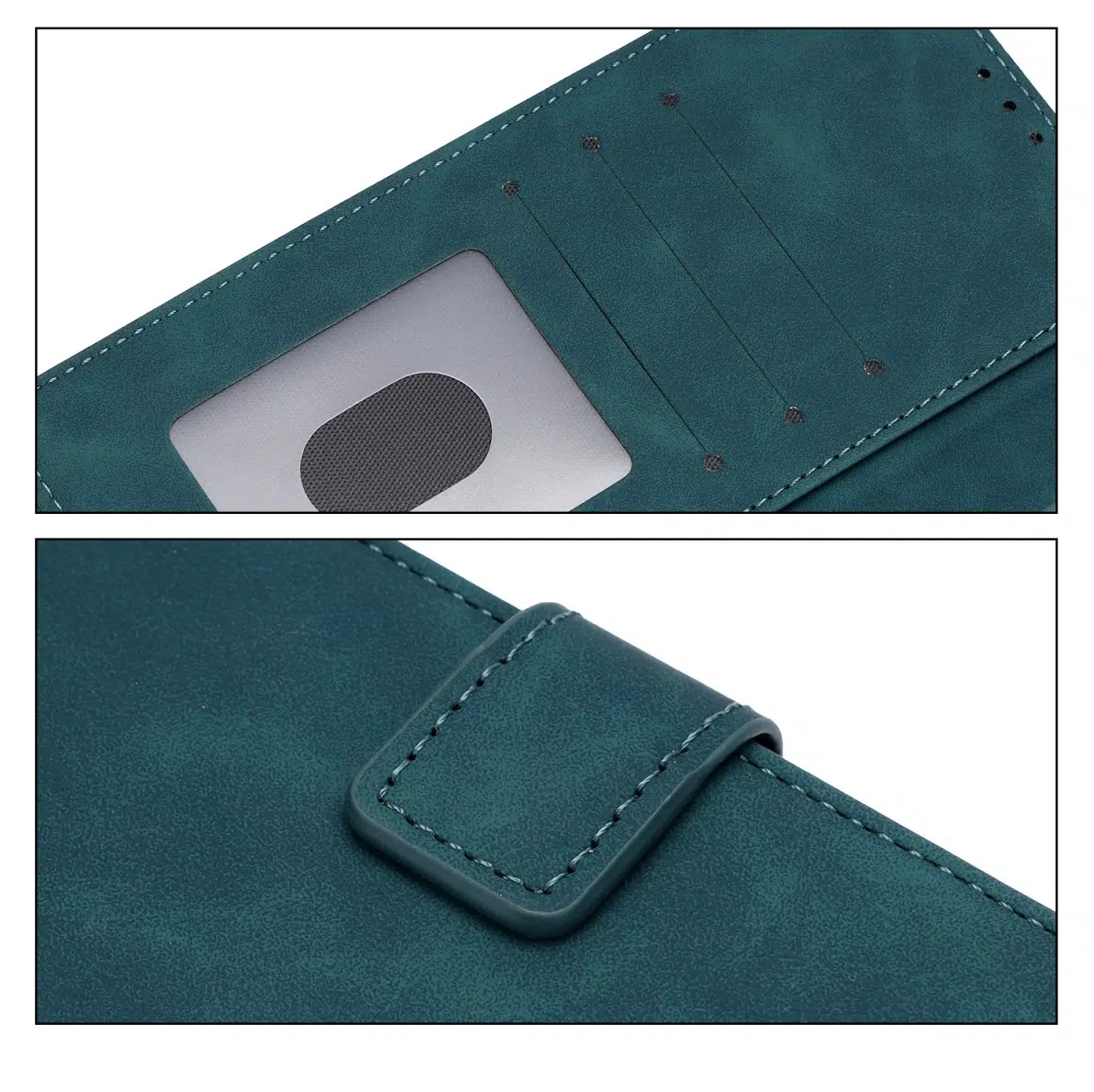 Cityhoesje-Bookcase-Suede-Style Wallet-Geschikt voor Samsung-S26 FE-Groen - Afbeelding 4