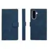 Cityhoesje-Bookcase-Suede-Style Wallet-Geschikt voor Samsung-S26 FE-DonkerBlauw - Thumbnail Image 2