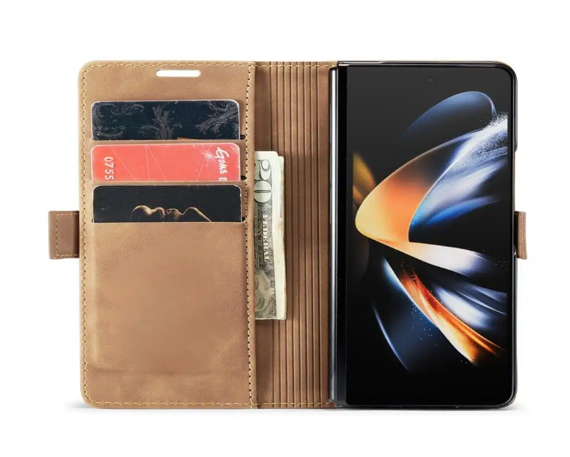 Cityhoesje - Bookcase - Luxe Wallet - iPhone Duo - Bruin - Afbeelding 2