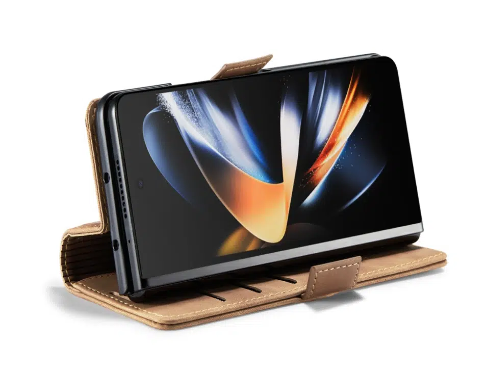 Cityhoesje-Bookcase-Geschikt voor Samsung Z Fold 8-Bruin - Afbeelding 2