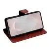 Cityhoesje-Bookcase-Geschikt voor Samsung A57-Leather-Magsafe-Walnut Bruin - Thumbnail Image 3