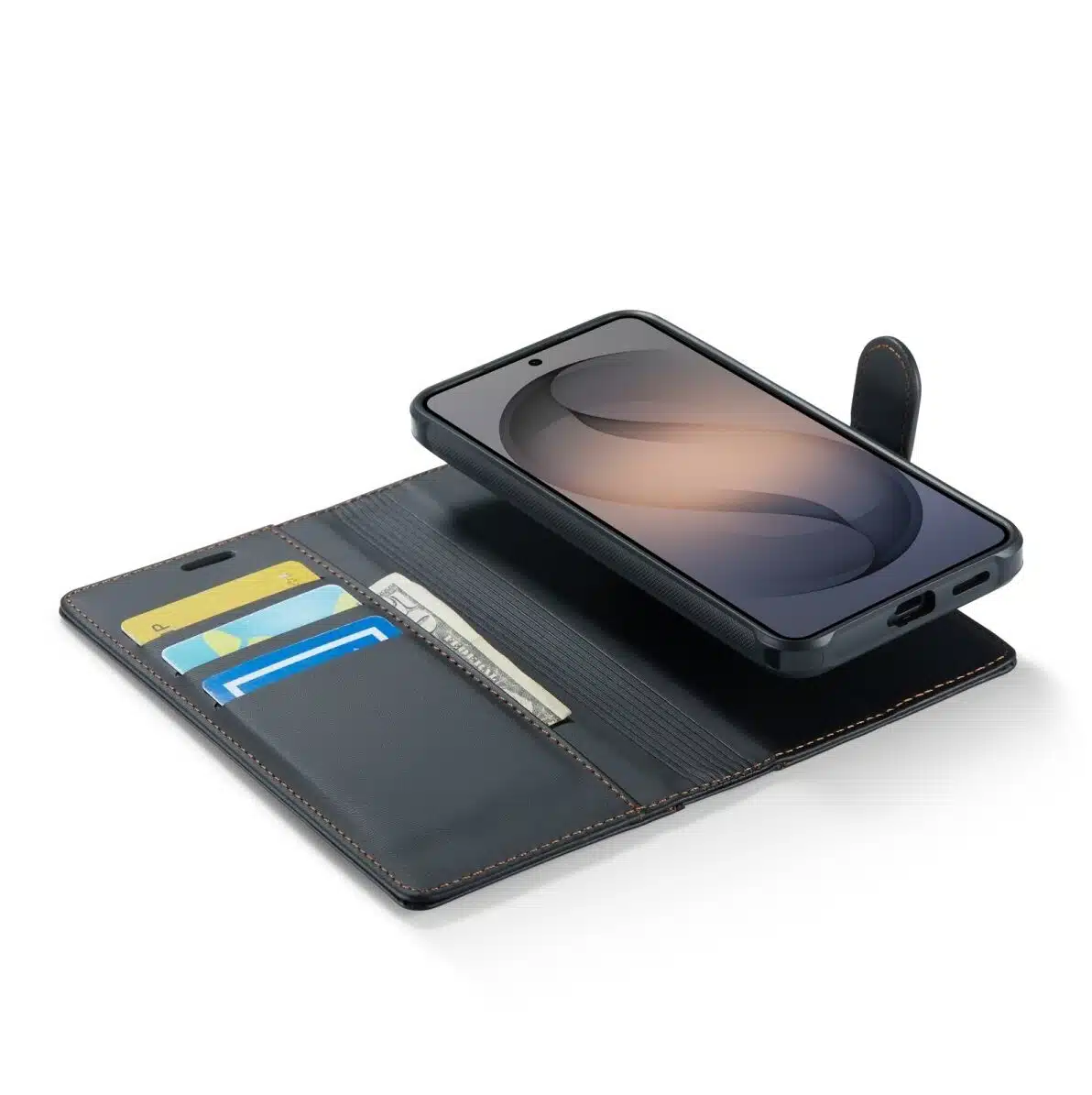 Cityhoesje-Bookcase-2-in-1 Magnetic MagSafe-Geschikt voor Samsung S26 FE-Zwart - Afbeelding 2