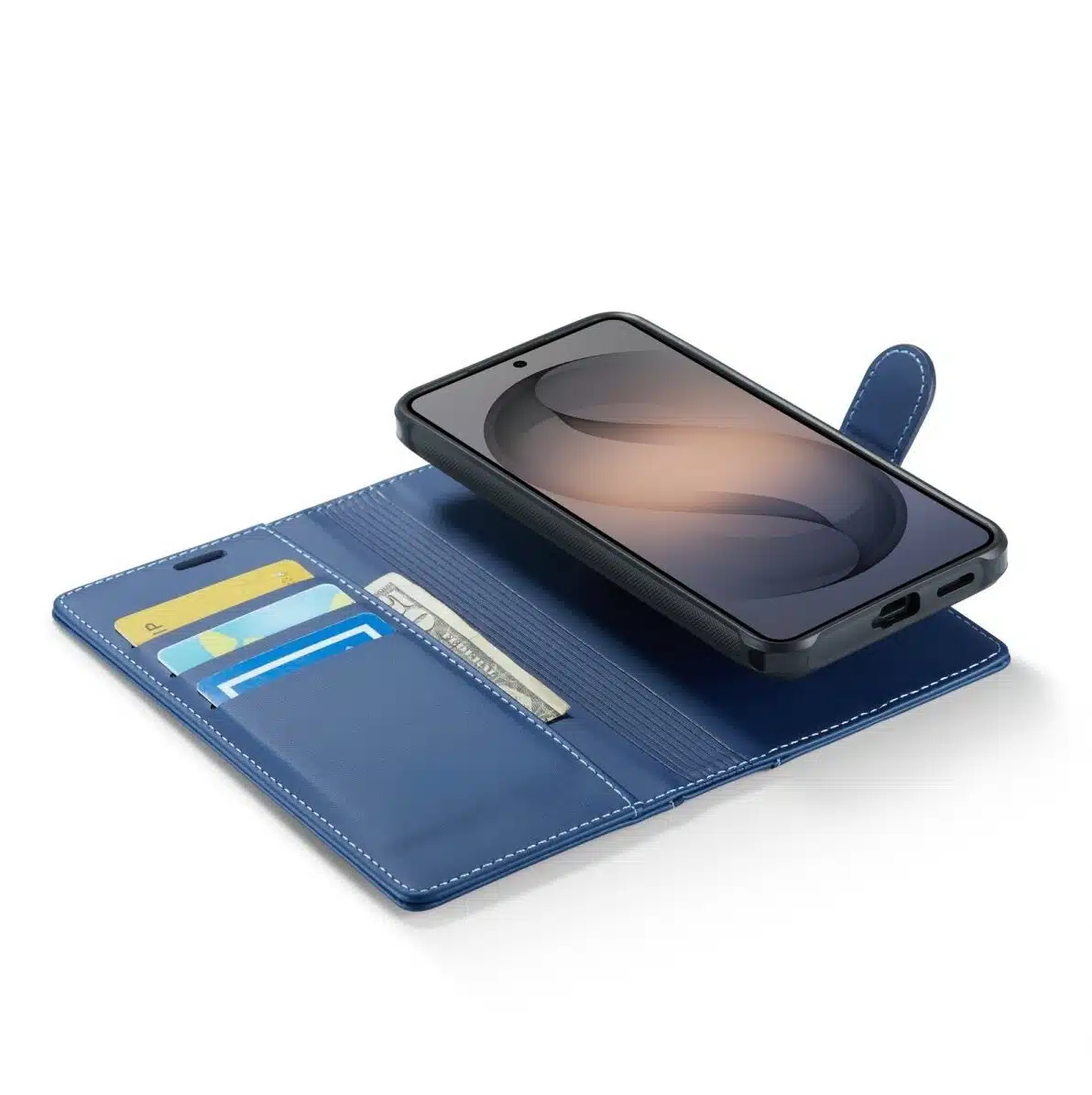 Cityhoesje-Bookcase-2-in-1 Magnetic MagSafe-Geschikt voor Samsung S26 FE-Blauw - Afbeelding 4