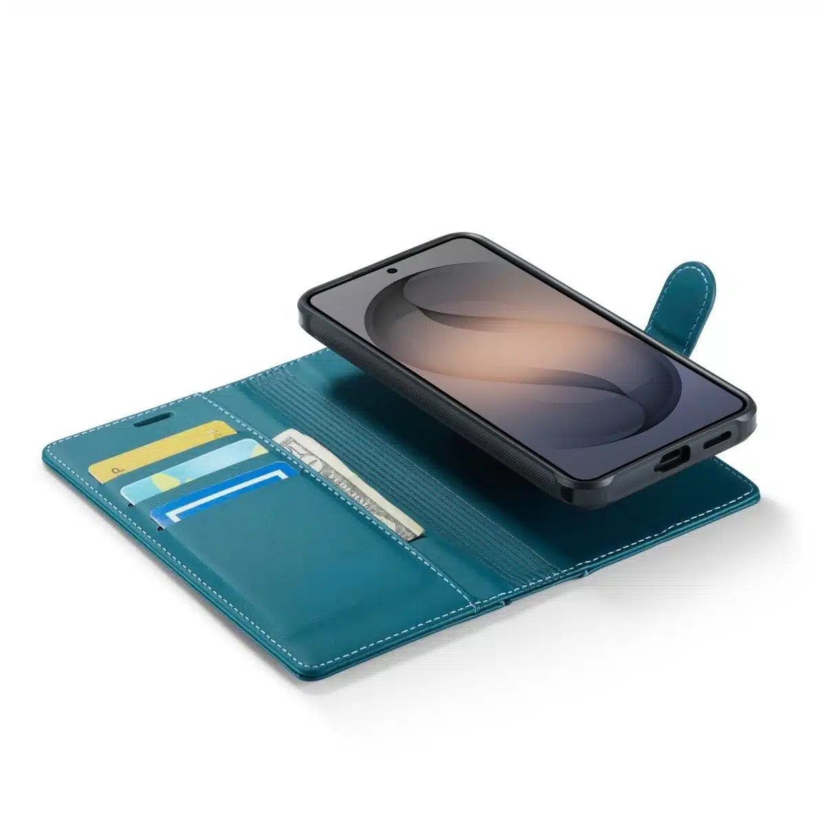 Cityhoesje-Bookcase-2-in-1 Magnetic MagSafe-Geschikt voor Samsung S26 FE-Groen - Afbeelding 4