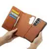 Cityhoesje-Bookcase-2-in-1 Magnetic MagSafe-Geschikt voor Samsung S26 FE-Bruin - Thumbnail Image 1
