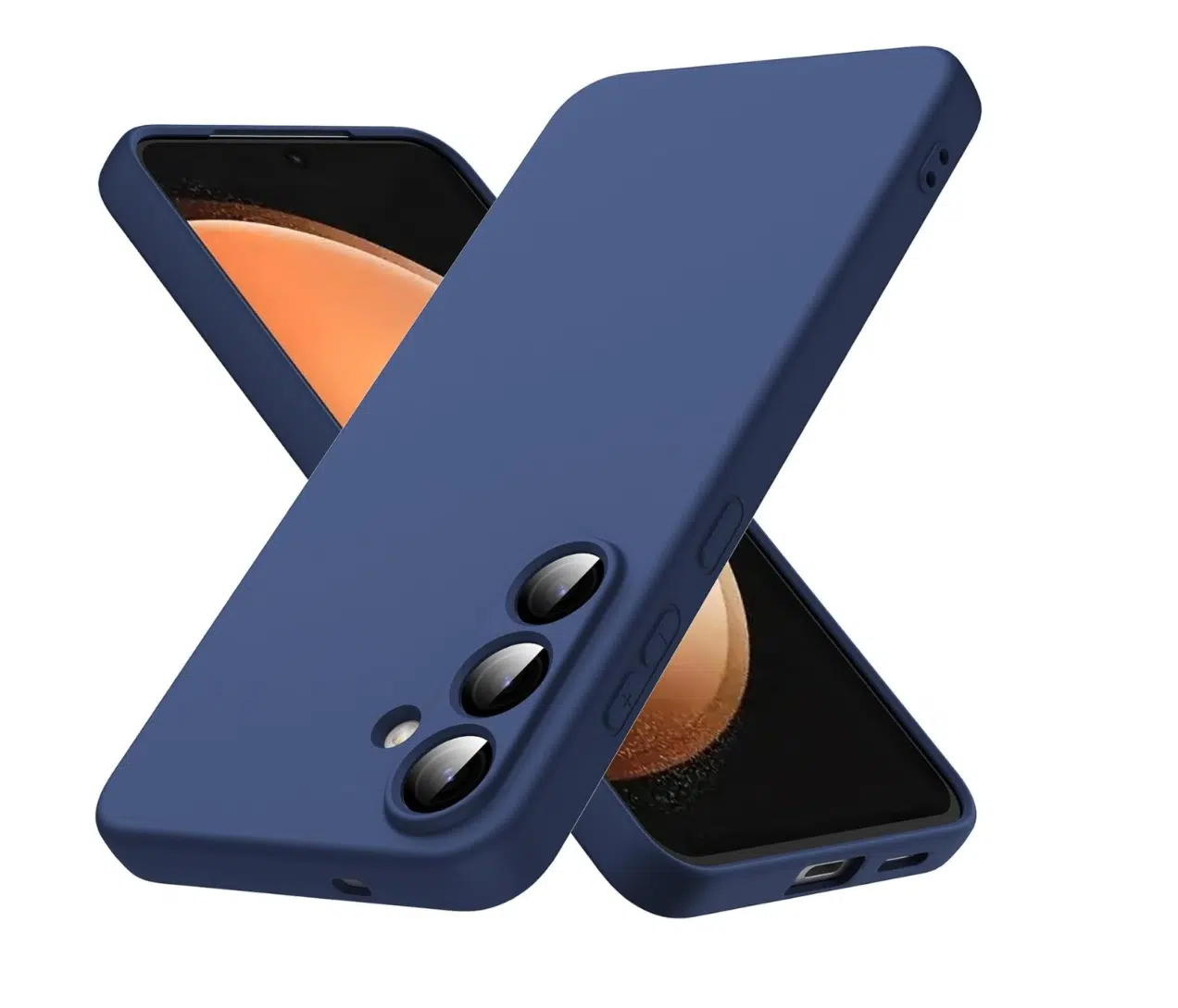 Cityhoesje-Backcover Silicone-Geschikt voor Samsung Galaxy S26 FE-DonkerBlauw - Afbeelding 1