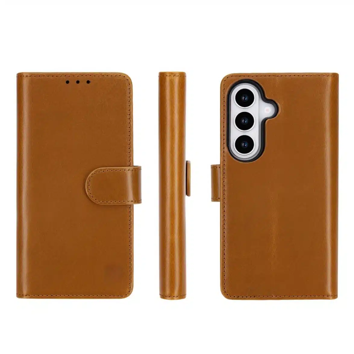 Cityhoesje-Bookcase-Geschikt voor Samsung Galaxy A57-2-in-1-Leer-Magsafe-Licht Bruin - Afbeelding 2