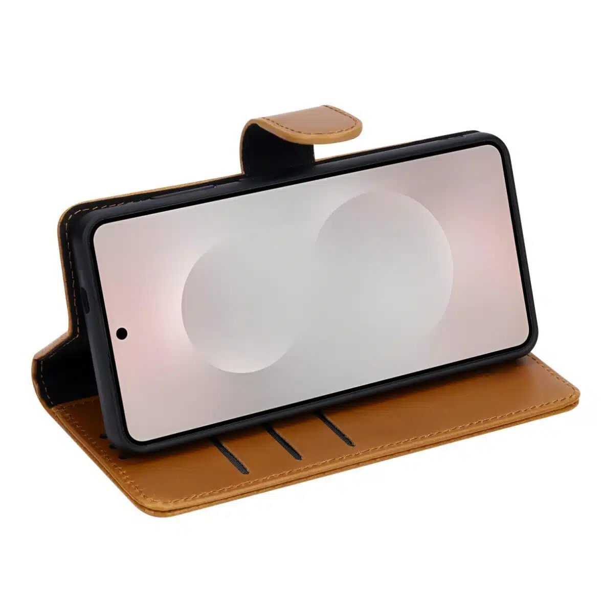 Cityhoesje-Bookcase-Geschikt voor Samsung Galaxy A57-2-in-1-Leer-Magsafe-Licht Bruin - Afbeelding 3