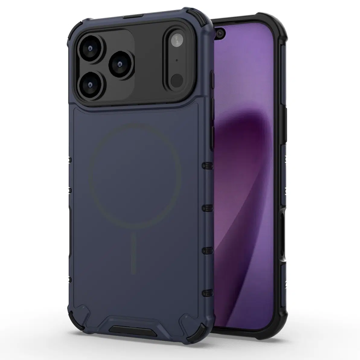 Cityhoesje-Backcover-Tough Armored Magnetic MagSafe-iPhone 18 Pro-17 Pro-Blauw - Afbeelding 1