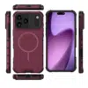 Cityhoesje-Backcover-Tough Armored Magnetic MagSafe-iPhone 18 Pro-17 Pro-Bordeaux - Thumbnail Image 3