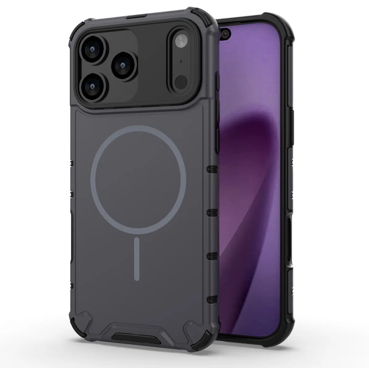 Cityhoesje-Backcover-Magnetic MagSafe-iPhone 18 Pro Max-17 Pro Max-Grijs - Afbeelding 1