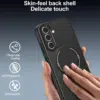 Cityhoesje-Backcover-Carbon Opklapbare Kickstand geschikt voor Samsung A18-A17-A16-Zwart - Thumbnail Image 4