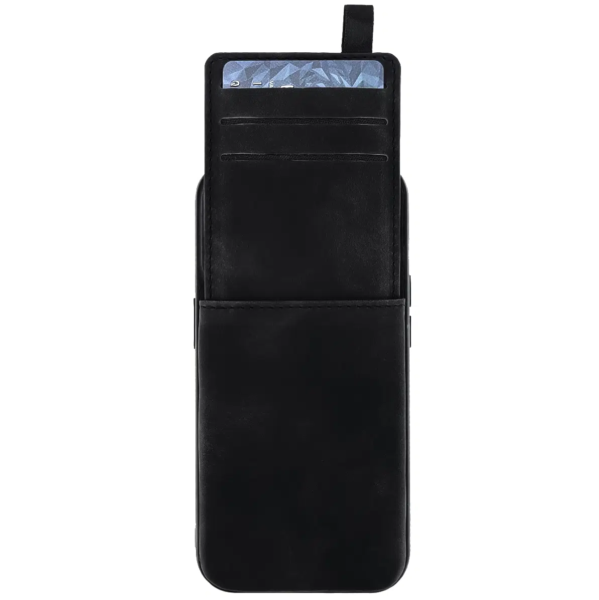 Cityhoesje-Backcover-Suédine Card Holder iphone 17 Pro-18 Pro-Zwart - Afbeelding 2