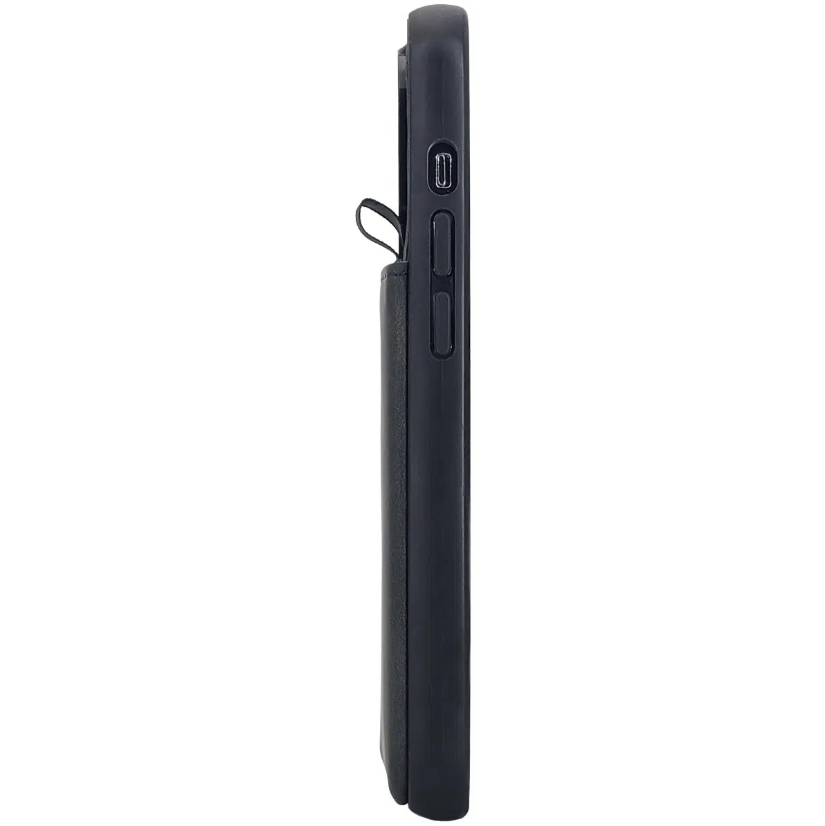 Cityhoesje-Backcover-Suédine Card Holder iphone 17 Pro-18 Pro-Zwart - Afbeelding 3
