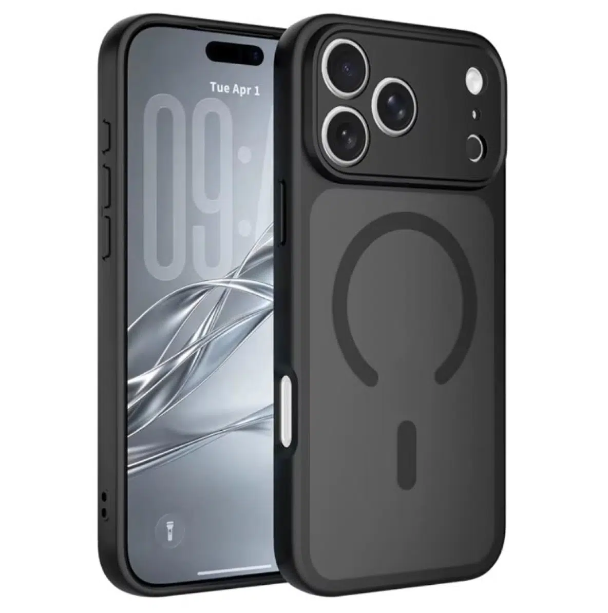 Cityhoesje-Backcover-iPhone 18 Pro-17 Pro-Camera Lens Protect-MagSafe-Zwart - Afbeelding 1