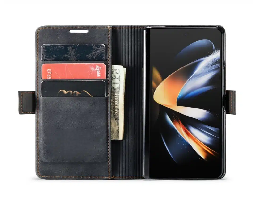 Cityhoesje-Bookcase-Geschikt voor Samsung Z Fold 8-Zwart - Afbeelding 4