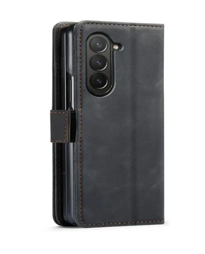 Cityhoesje-Bookcase-Geschikt voor Samsung Z Fold 8-Zwart - Afbeelding 5