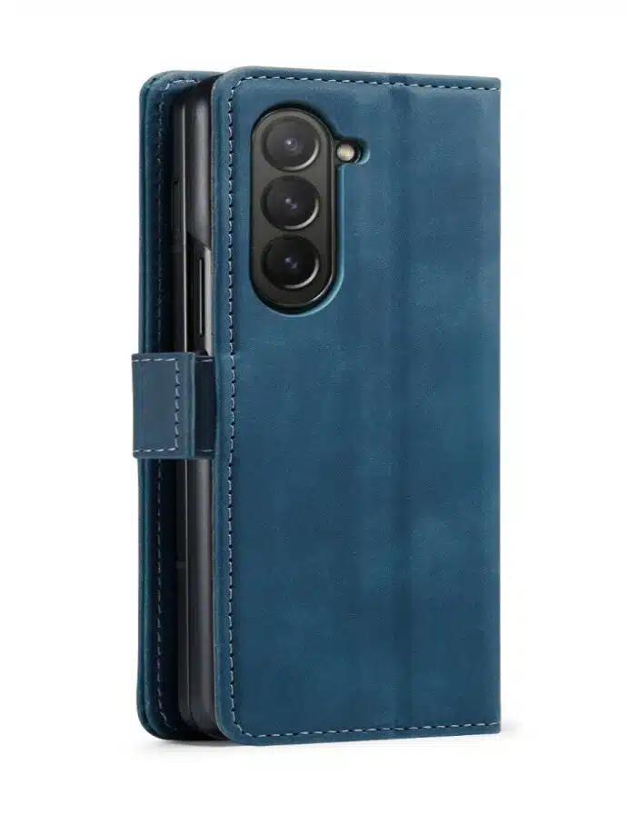 Cityhoesje-Bookcase-Geschikt voor Samsung Z Fold 8-Donker Blauw - Afbeelding 4