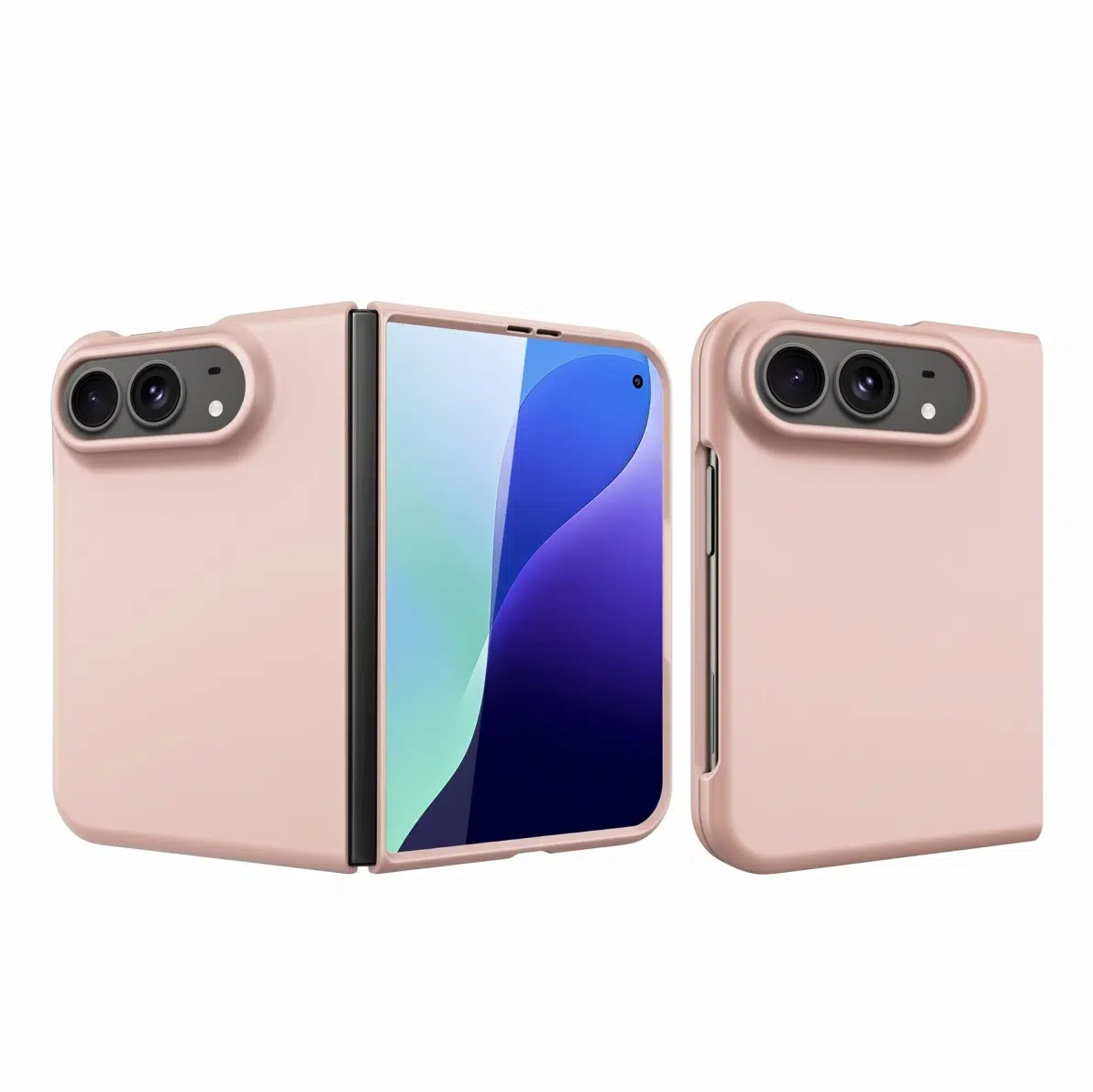 Cityhoesje - Bookcase 360 Liquid Frame Case - iPhone Duo - Roségoud - Afbeelding 1
