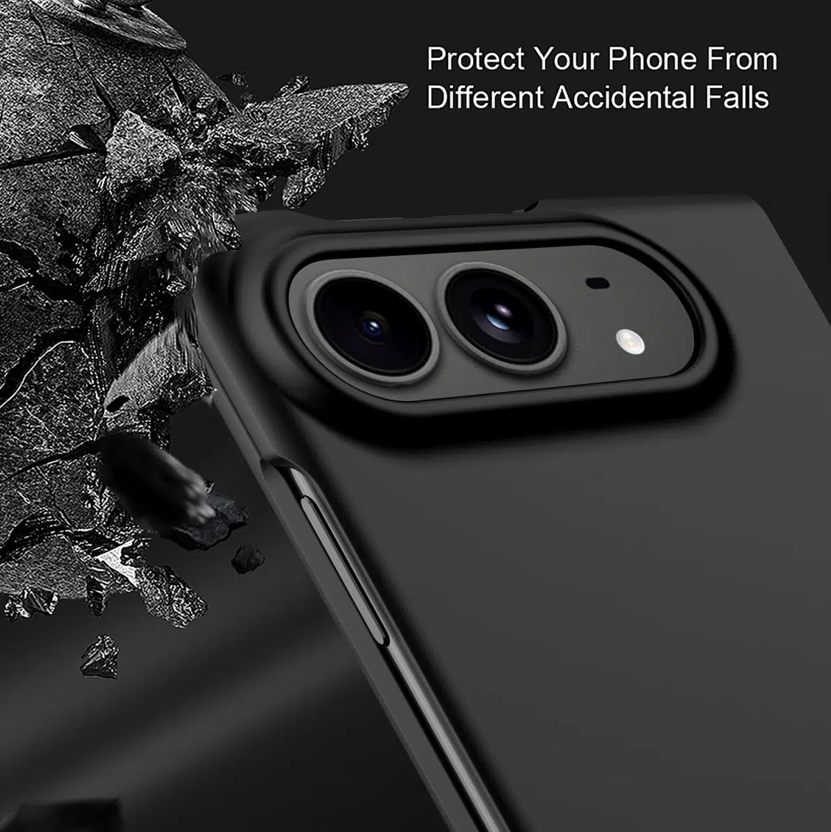 Cityhoesje - Bookcase 360 Liquid Frame Case - iPhone Duo - Zwart - Afbeelding 2