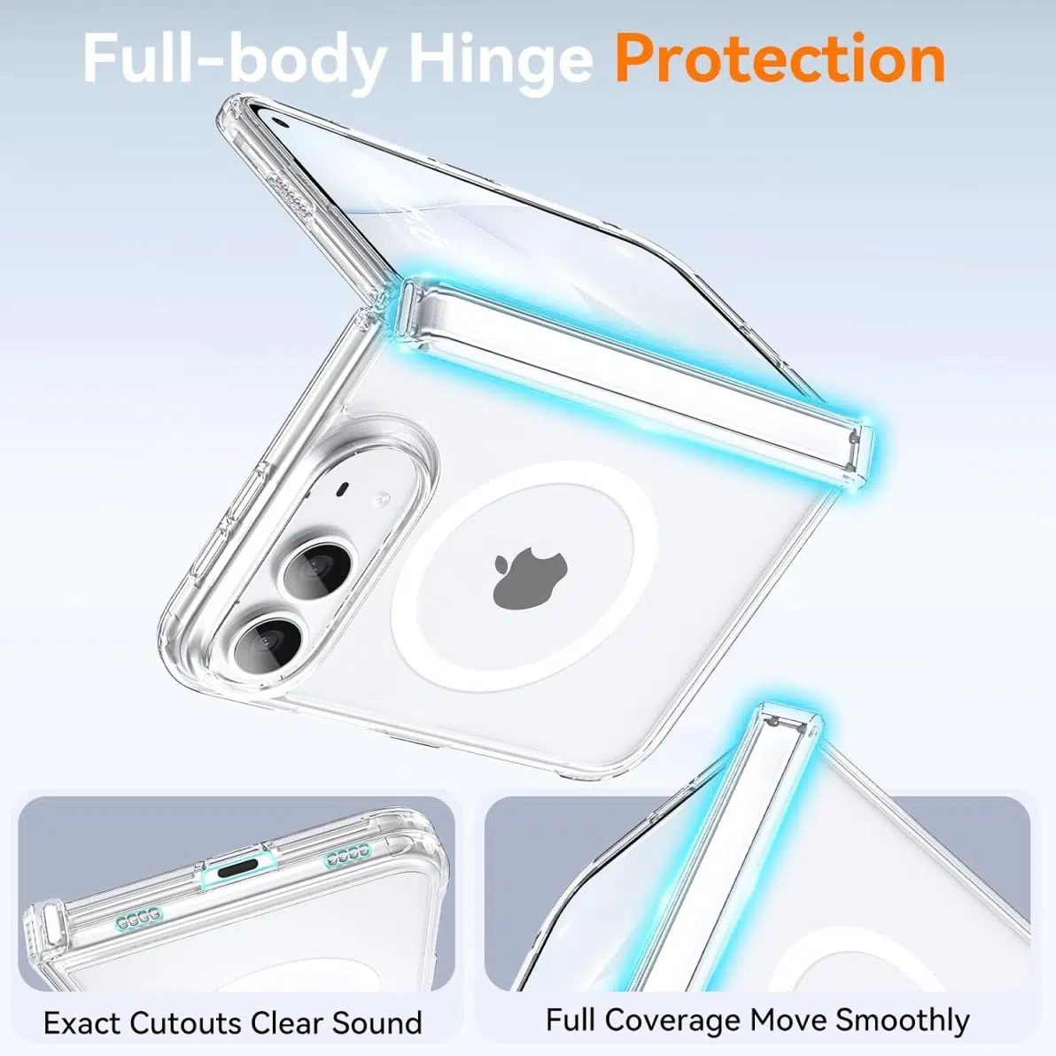 Cityhoesje-Backcover-Lens Protection-Armor-Magsafe-iPhone Duo-Transparant - Afbeelding 4