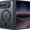 Cityhoesje-Backcover-Lens Protection-Armor-Magsafe-iPhone Duo-Zwart - Thumbnail Image 1
