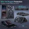 Cityhoesje-Backcover-Lens Protection-Armor-Magsafe-iPhone Duo-Zwart - Thumbnail Image 3